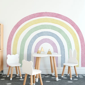 Custom Name Rainbow Wall Decal - Personalized Nursery Decor For Girls, 20 Inches Wide