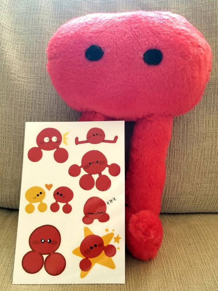 Pikuniku Piku and Niku Sticker Sheet Etsy