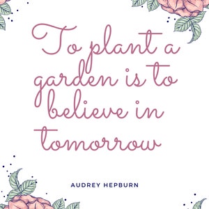To plant a garden