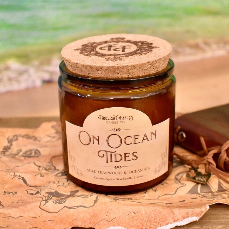 On Ocean Tides Candle Immersive Fantasy Candles Dungeons and Dragons Etsy