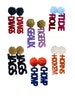 Personalized Custom Game Day Earrings Jewelry Birthday Gift for Her Female, High School College Football Team Name Earrings Spirit Wear Gear 