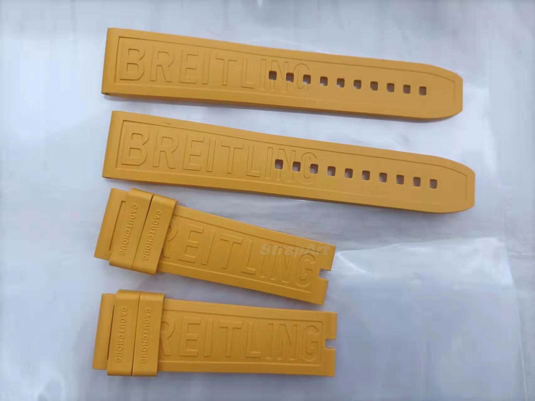 Per Breitling cinturino in gomma da 22 mm di alta qualità con | Etsy Italia