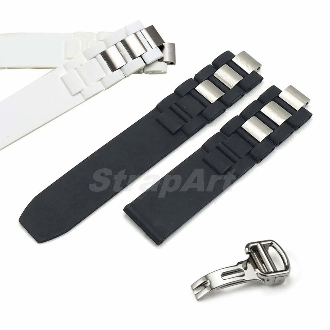 For Cartier 20mm Lug Rubber Watch Band Strap Deployment - Etsy