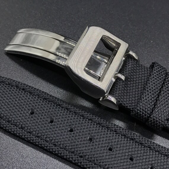 22mm 21mm 20mm Black Canvas Sail Cloth Watch Band Strap W - Etsy