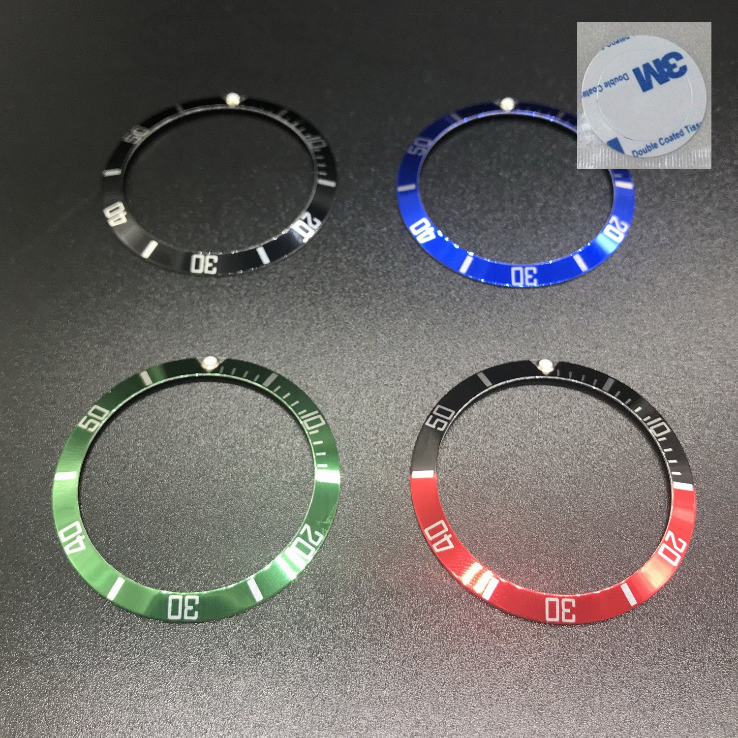 For Rolex 37.5mm Aluminum Bezel Insert Adhesive Ring Sticker Etsy UK