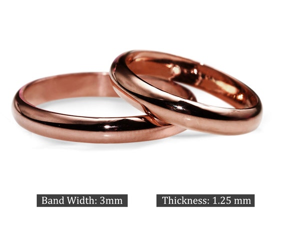 Solid cheap copper rings