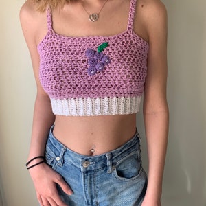 Crochet Crop Top PATTERN/ Fruit Top Pattern/ Crochet Pattern for Women/ Beginner Friendly Pattern/ Easy Crochet Pattern image 3