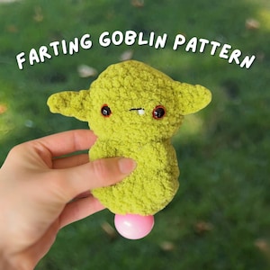 Crochet Farting Goblin Pattern: No Sew Fidget Toy (PDF Pattern)