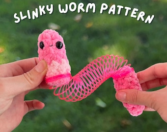 Crochet Slinky Worm Pattern: Easy Fidget Toy (PDF Pattern)