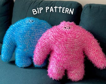 Crochet Muscle Man Plush Toy Pattern: No-Sew Bipley (PDF Pattern)