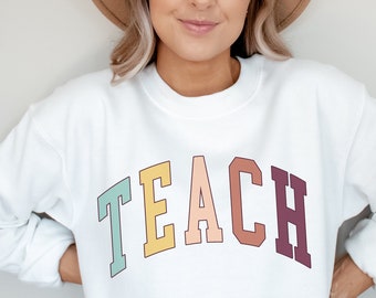 Sudadera para enseñar, regalo para maestros, linda camiseta para maestros, agradecimiento a los maestros, regalos para maestros, regalo de graduación para maestros nuevos,