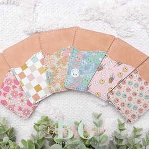 Cartera para teléfono con tarjetero, monedero adhesivo para teléfono móvil, bonitos accesorios para teléfono para mujer, calcetines elegantes para rellenar como regalo para ella