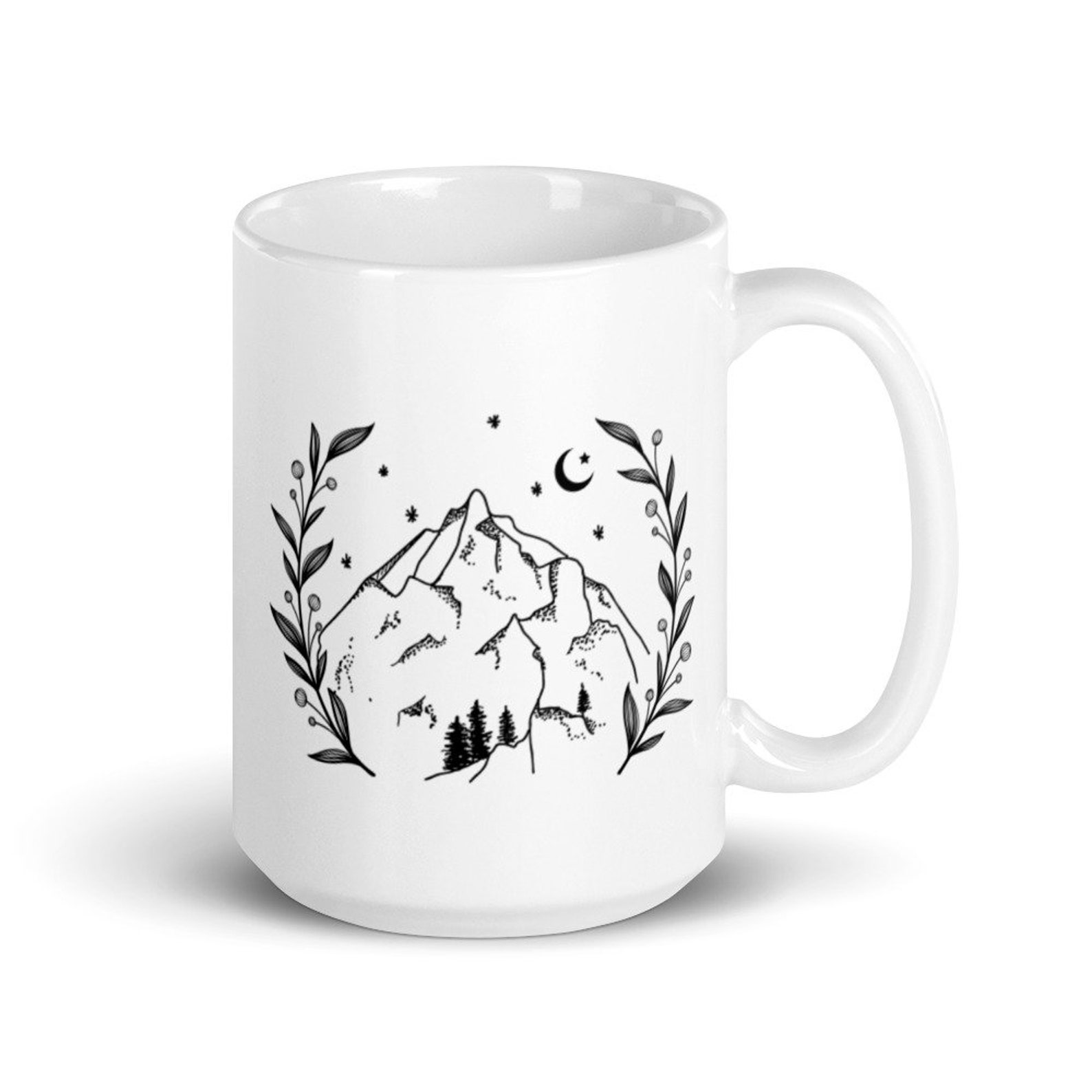 Mountain Mug Hiking Mug Nature Lover Coffee Cup Camping Etsy