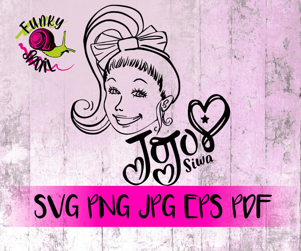 Jo Jo Siwa svg JoJo Siwa svg inspired SVG PNG EPS jpg | Etsy