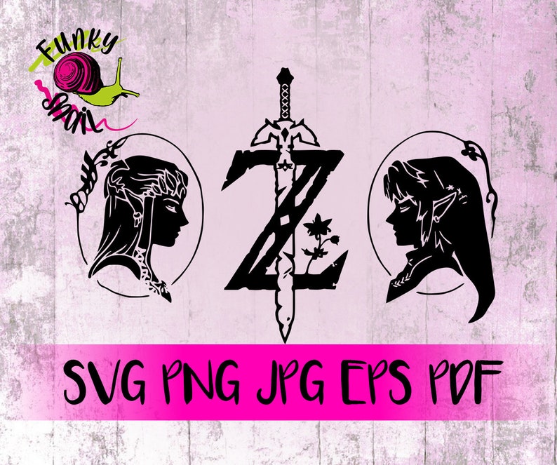 Download Art Collectibles Clip Art Jpg Pdf Cutting Files Bundle For Cricut Silhouette Printable Eps Link And Zelda Silhouette Legend Of Zelda Inspired Bundle Svg Png