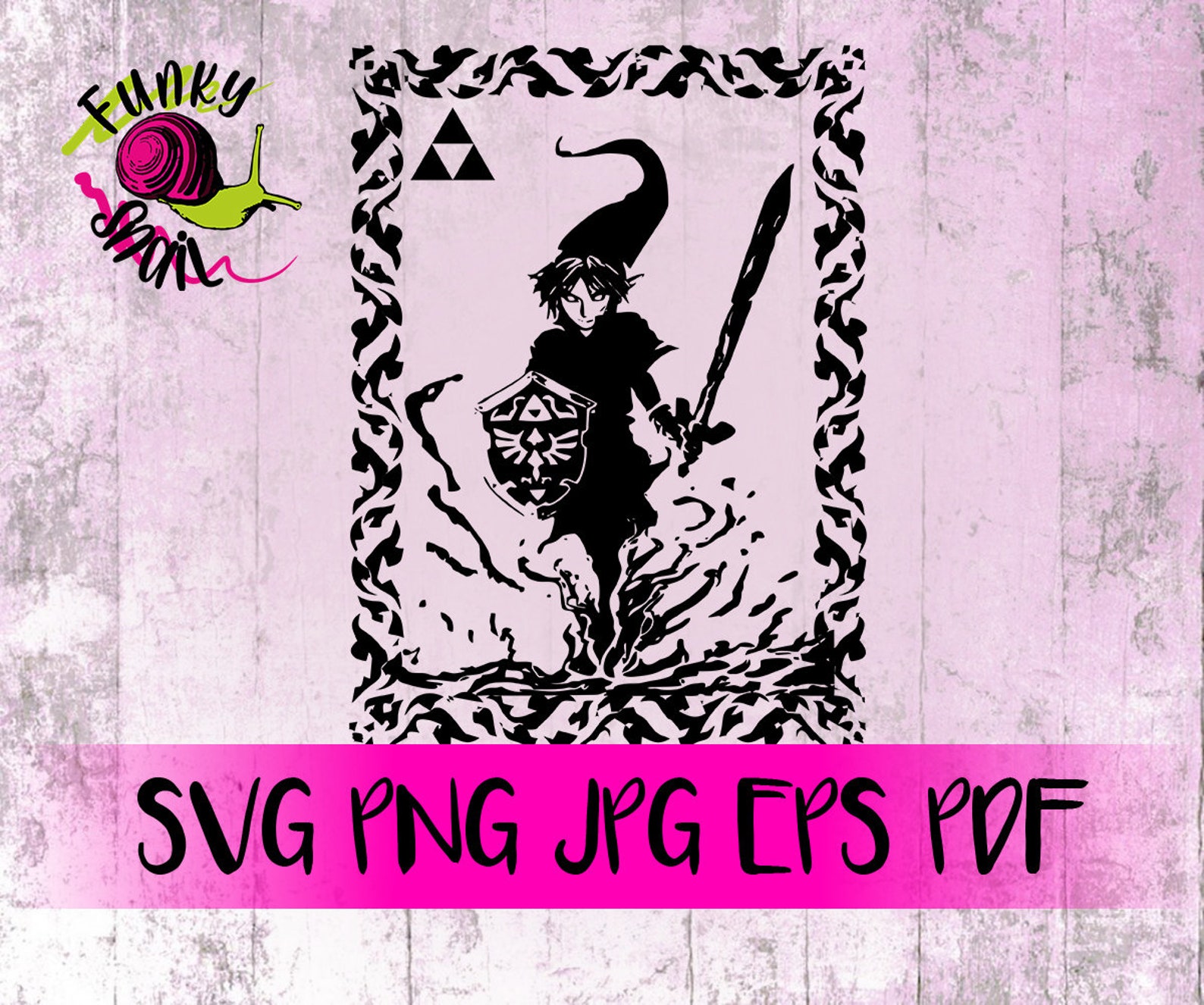 Link Silhouette Legend of Zelda Inspired Bundle SVG PNG Etsy