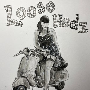 超レア　ビンテージベスパ/ピンナップガ—ル/Vespa Pinup girl vespa - Etsy 日本