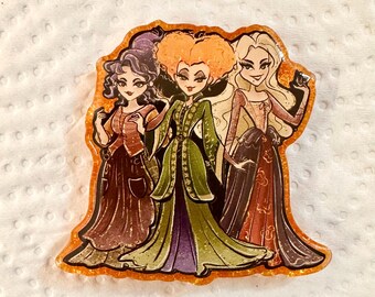 Halloween “Sisters” retractable Badge Reel
