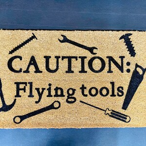 Funny coir door mat