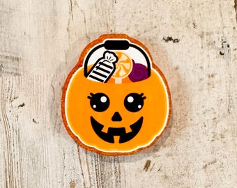 Halloween “Jack O Lantern with Candy retractable Badge Reel