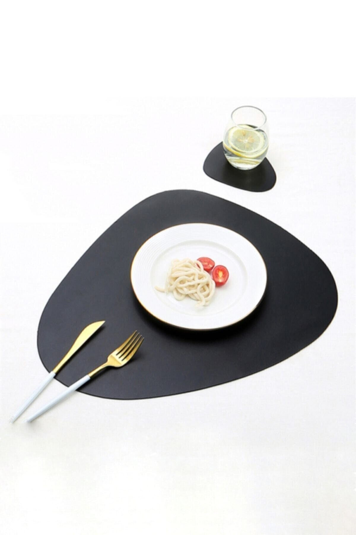 12 PCS Leather Black Placemat 1eather placemats PU leather Etsy