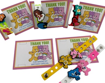 Care Bear Party Favors: Charm Bracelet Goodie Bag Set
