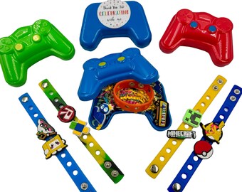 Pulseras para gamers, estuche para mando de videojuegos, dijes temáticos para fiestas