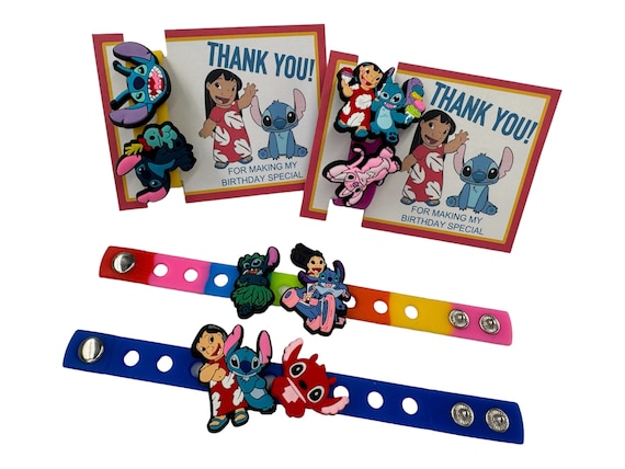6 Lilo & Stitch Friendship Bracelets – Adjustable Wax Cord With Charms | Party Bag Fillers Gifts 7 thumbnail image