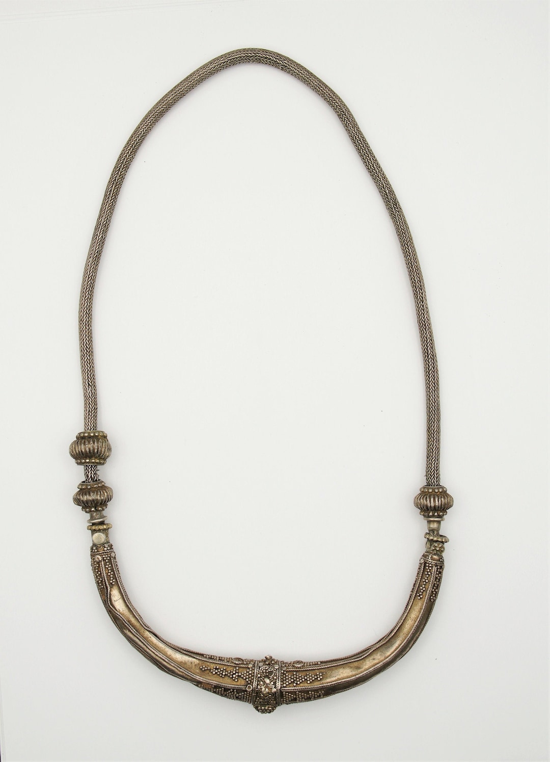 Collier Thali Mariage avec perles Argent Antique Sri Lanka Glenn Erso  Collection Canada