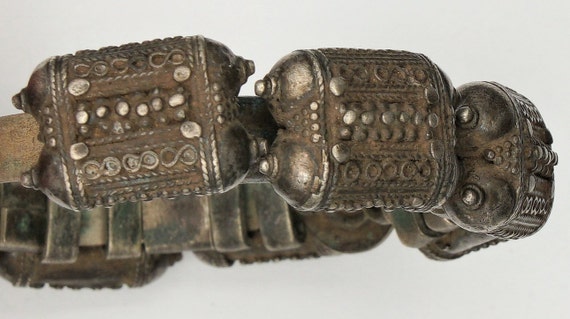 Bangle Bracelet Talisman Silver Antique Sri Lanka… - image 3