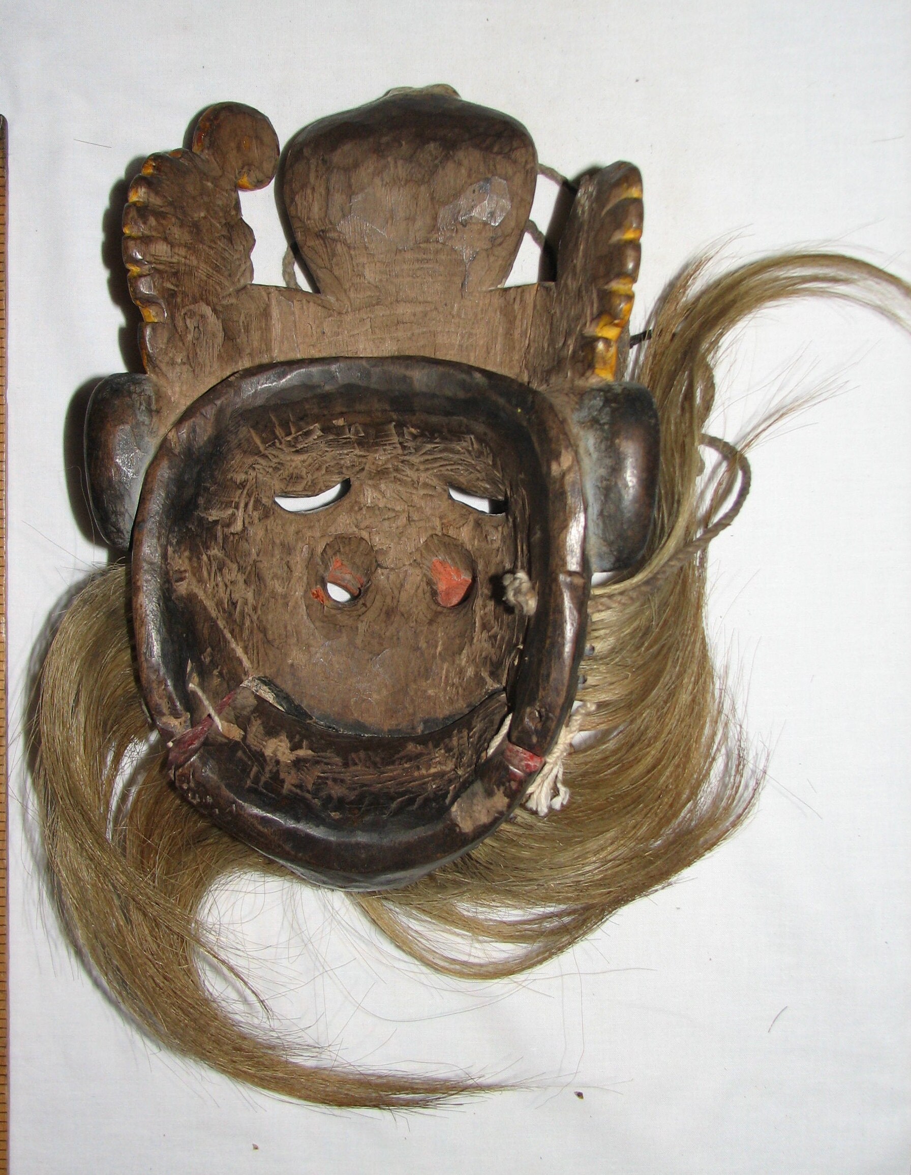 Sri Lanka Tovil Devil Dancing Wood Mask Antique - Glenn Erso Collection ...