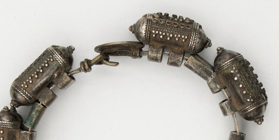 Bangle Bracelet Talisman Silver Antique Sri Lanka… - image 4