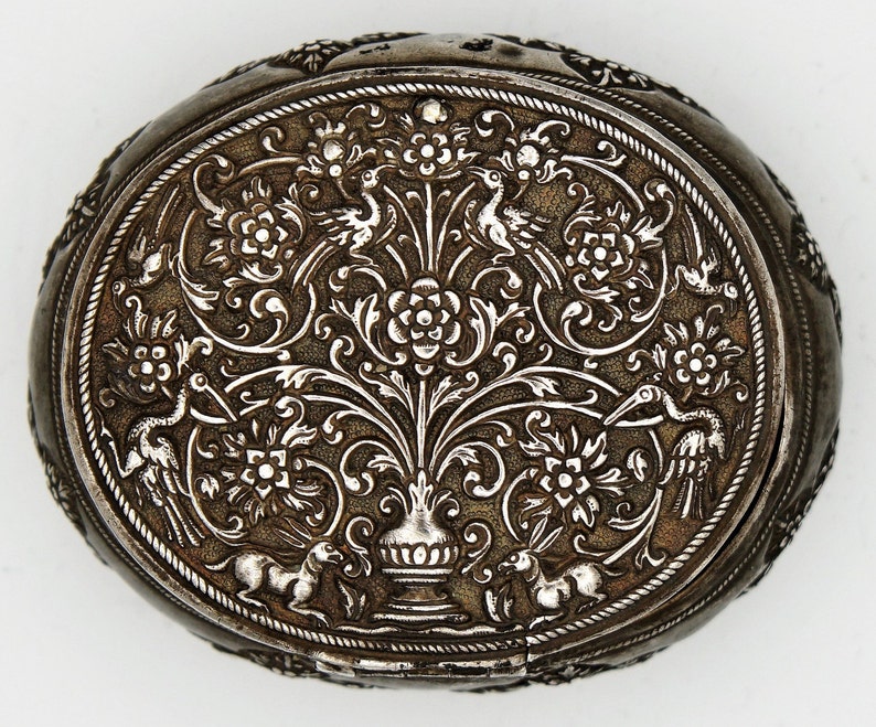 Box Antique Silver Sri Lanka Glenn Erso Collection