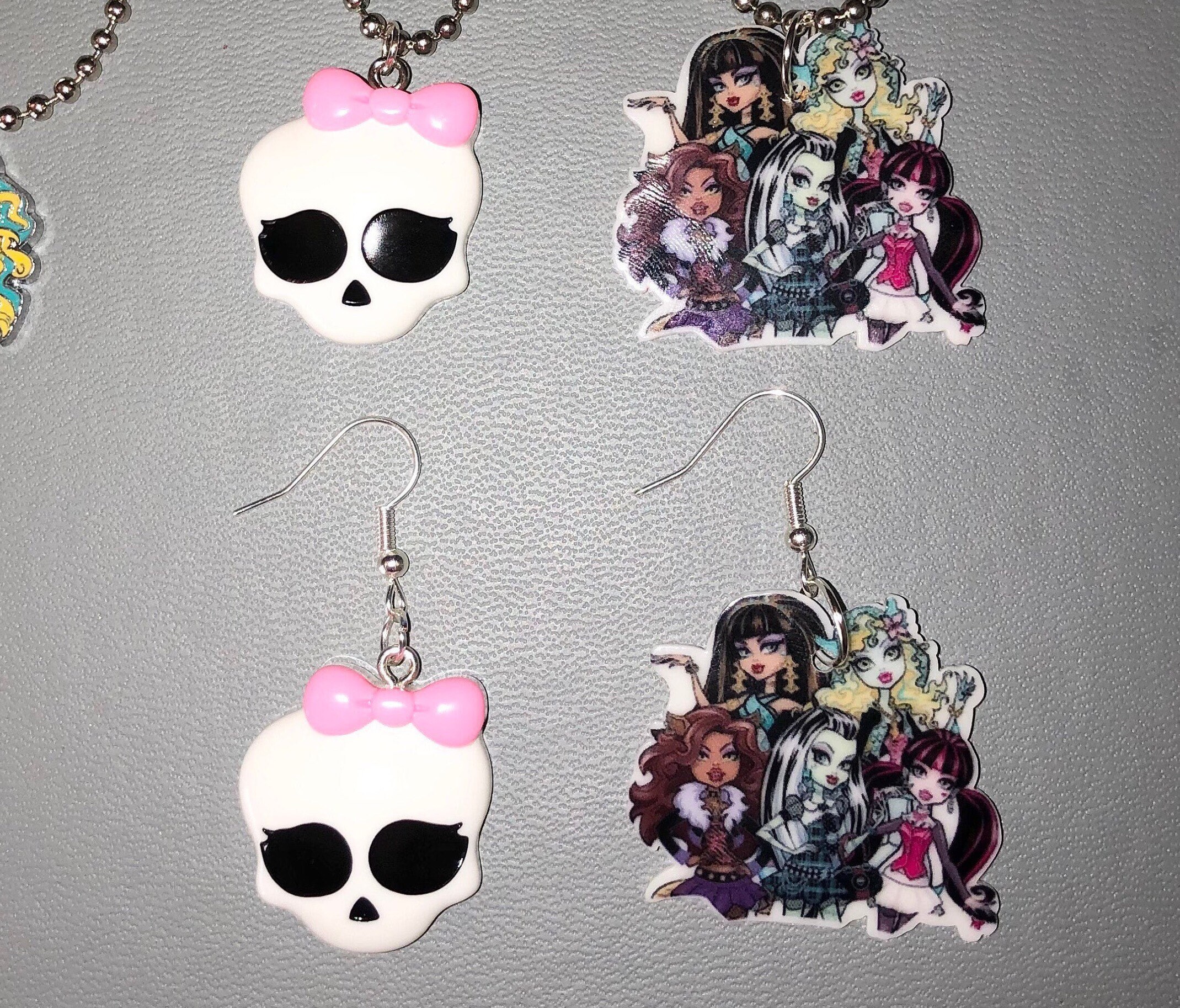 Monster High inspired earrings Necklaces and Sets Etsy