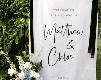 Linen Welcome Signage