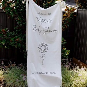 Linen Welcome Signage