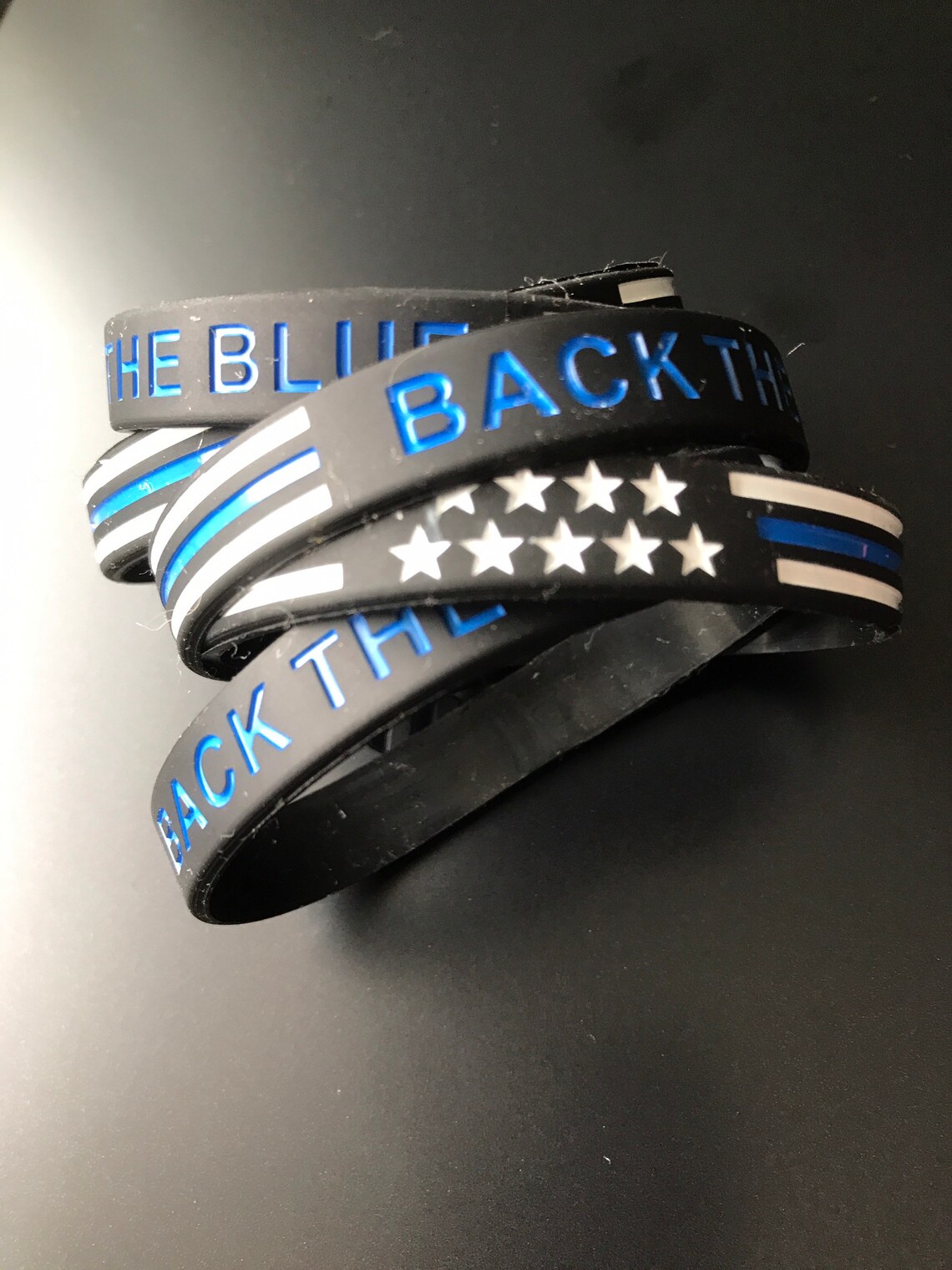 Back the Blue Wristband 5 Pack Etsy