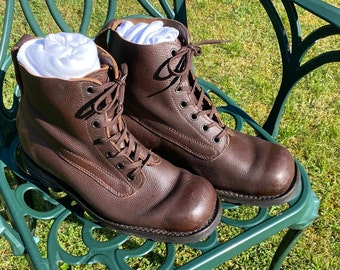 mens vintage leather boots uk