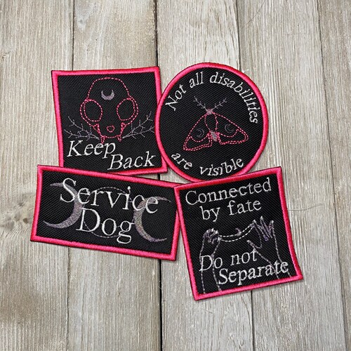 Funny Service Dog Patch Etsy