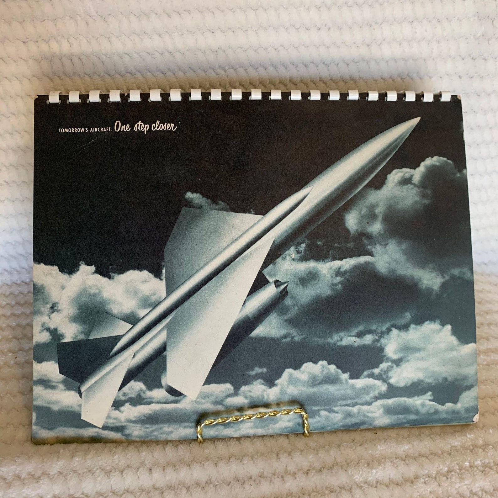 Enthralling Vintage 1956 Aircraft Calendar Tomorrows Etsy
