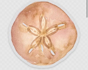 Sand Dollar Clear Sticker