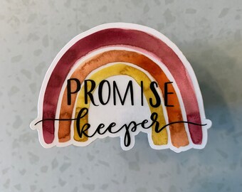 Promise Keeper Sticker | Rainbow Sticker - Etsy