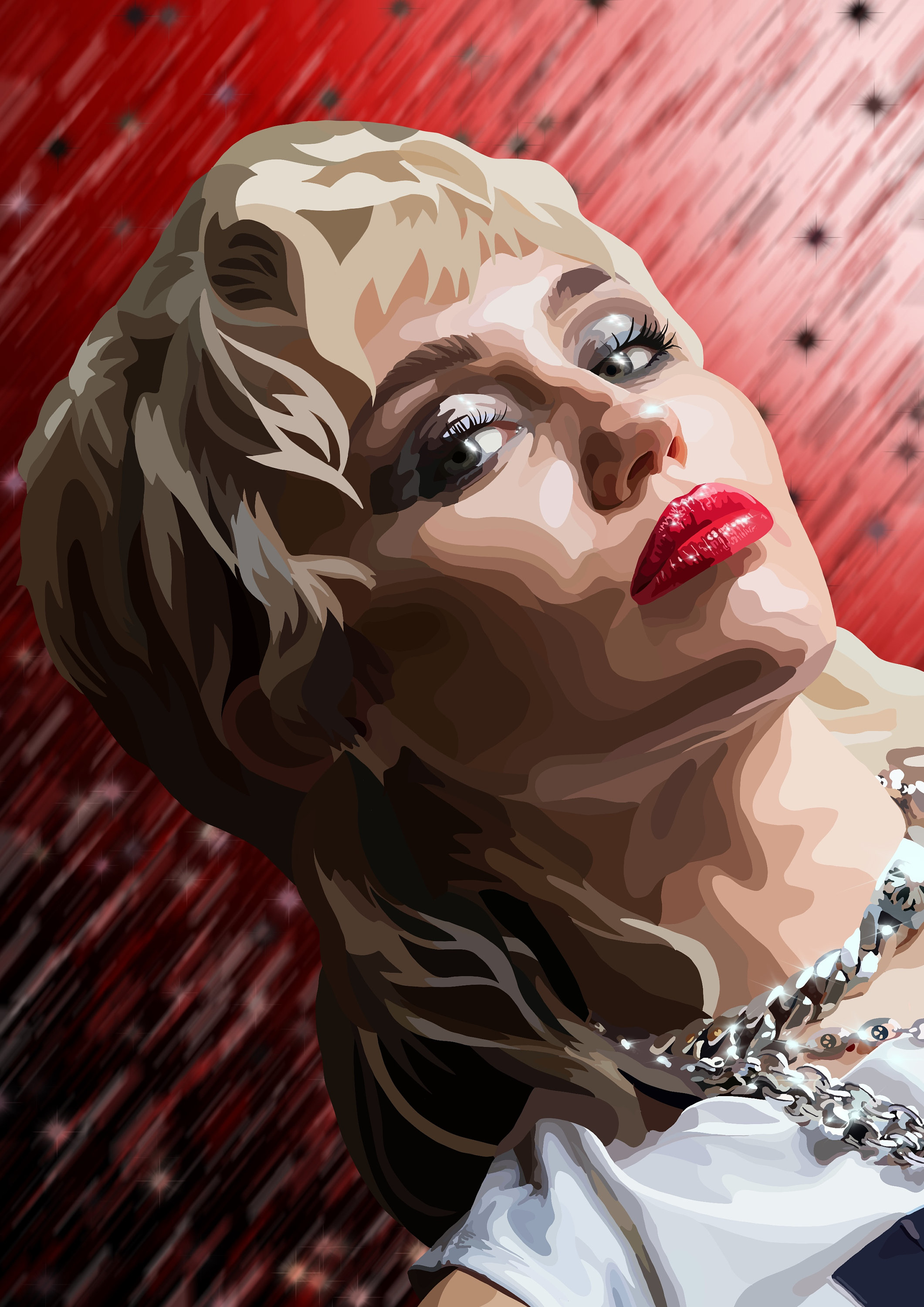 Miley Cyrus digital drawing Etsy
