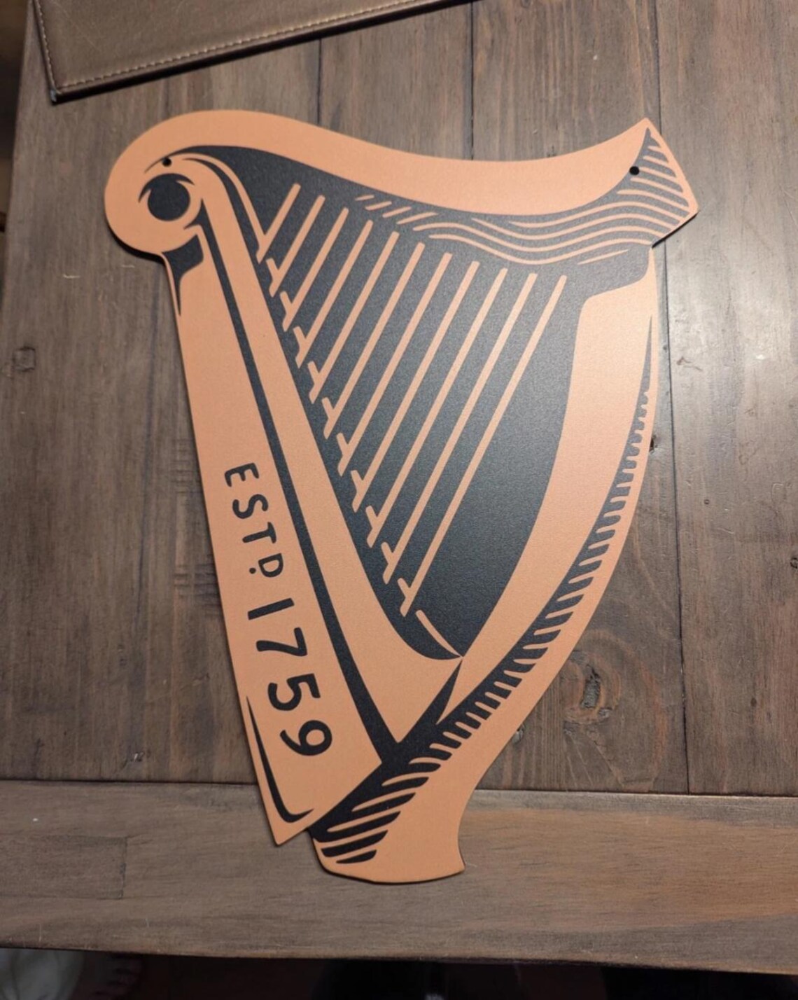 Harp Sign Guinness Harp MDF Sign: Irish Bar Decor (40cm) - Etsy