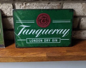 Tanqueray gin metal Sign A4 size 20x30cm home bar man cave gift