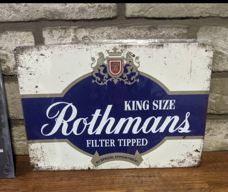 Rothmans cigarettes A4 metal sign 30x20cm plaque home BAR man cave gift image 1