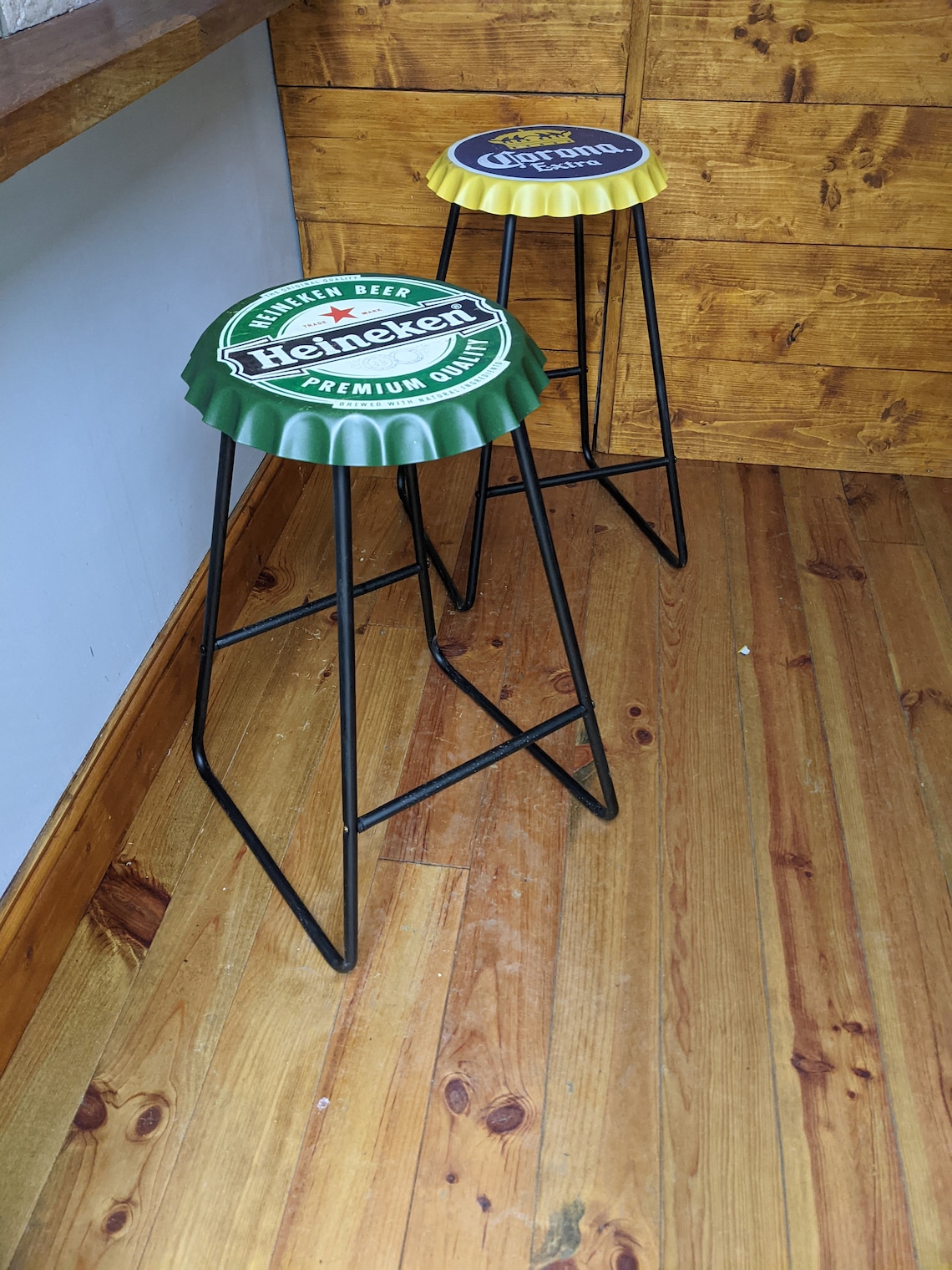 Heineken Man Cave Bar Stool x1 Home Bar Indoor/Outdoor Bottle Etsy