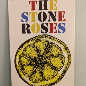 The Stone roses A4 metal sign 30x20cm rock music Man cave home bar