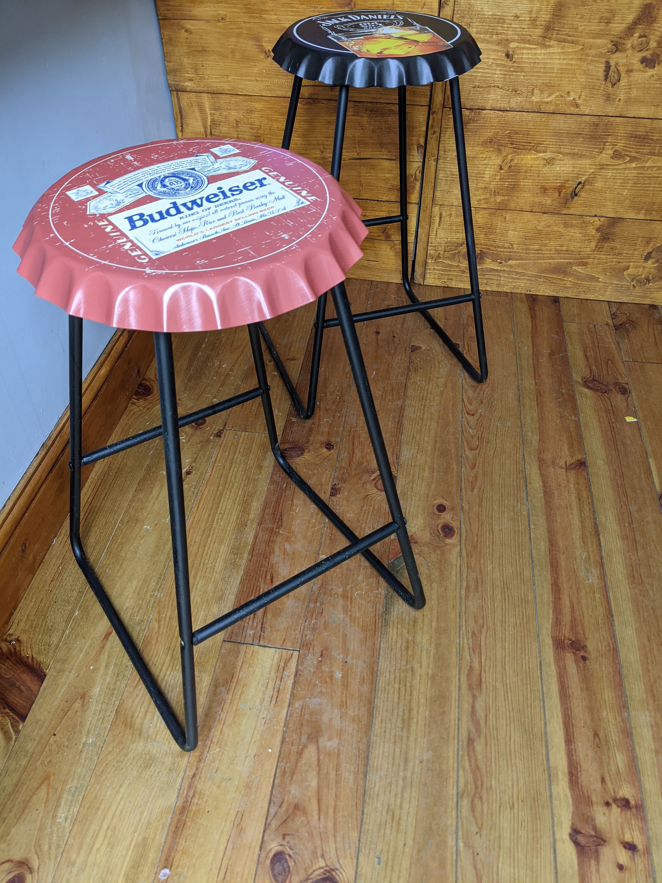 Budweiser Man Cave Bar Stool x1 Home Bar Indoor/Outdoor Bottle Etsy