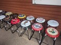 Bar Stool Man cave bar stool home bar bottle top cap Custom design available personalised available